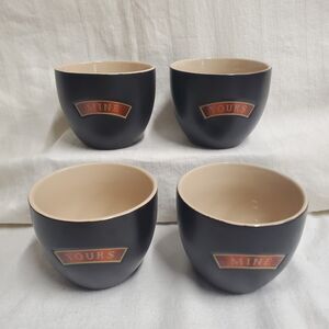 Lot 4 Bailey's Irish Cream Yours and Mine Mugs Cups Bowls New